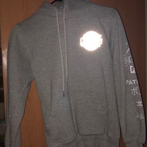 Customized grey hoodie